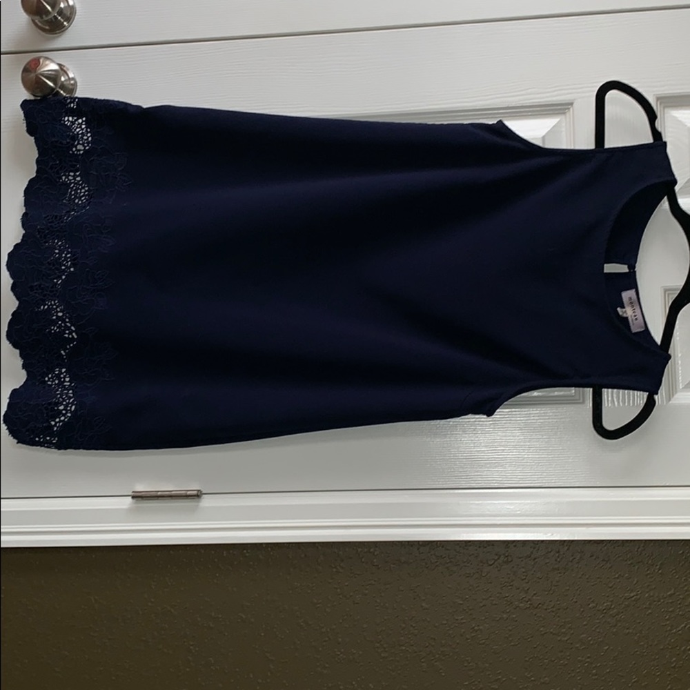 Blue mini dress